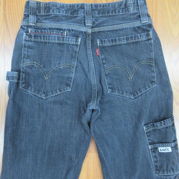Levi's Jeans 28x28 Levis Carpenter Jeans 0 Cotton Jeans Gray Sz 28w